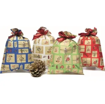 Dárková taška Vánoční dárkový sáček - Cadeau - 20 x 32 cm - 100 ks