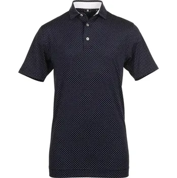 FootJoy polo Stretch Lisle Dot - tmavě modré: Pánské XXL