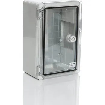 Rozvaděč Plastim PL-PP3014 Rozvodnice plastová, průhledné dveře, 300x400x170mm