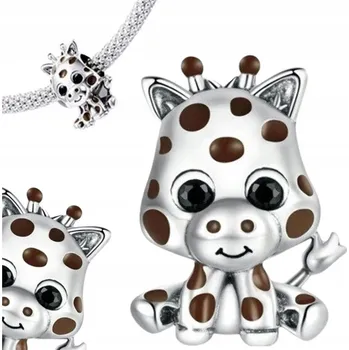 Přívěsek Malá žirafa s puntíky stříbro 925 E-CHARMSY