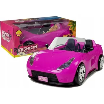 Auto pro panenky Růžový Kabriolet 34 cm