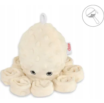 plyšák Plyšový Mazlíček Přítulníček Chobotnice s chrastítkem - krémová - mi