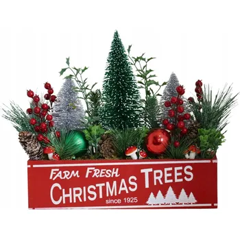 Vánoční dekorace VÁNOČNÍ HVĚZDA UMĚLÁ VÁNOČNÍ HVĚZDA V KVĚTINÁČI, VÁNOČNÍ DEKORACE 16 CM