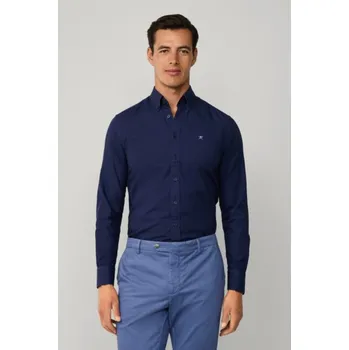 Pánská košile KOŠILE HACKETT LONDON ESS GMT DYED OXFORD NAVY