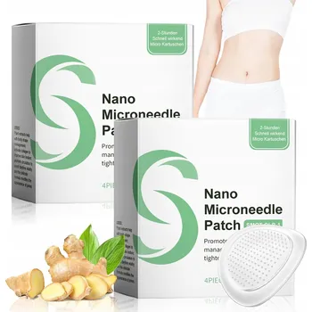 Vrták HUBNOUCÍ NÁPLASTI S PŘÍRODNÍMI SLOŽKAMI PRO SPALOVÁNÍ TUKŮ v Nano Microneedle - 8 ks