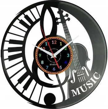 Hodiny Violoncello Hudební Nástěnné Hodiny Vinylová Deska Moderní Dekorace Na Zeď