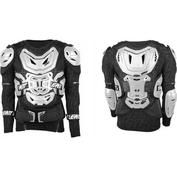 Moto bunda BUZER ZBROJA LEATT 5.5 body protector bílý