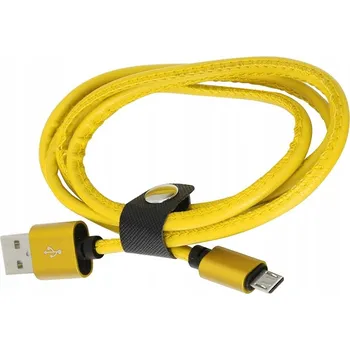 Datový kabel Kabel PLATINET USB - microUSB typ B, 1 m, žlutý