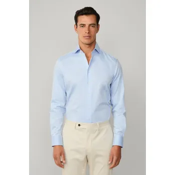 Pánská košile KOŠILE HACKETT LONDON FORMAL HBONE SKY BLUE