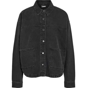 Dámská casual bunda Džínsová bunda z Noisy May - Denimová bunda NMKETTIE REG VI559BL NOOS s dlouhými rukávy - Ženy - černá