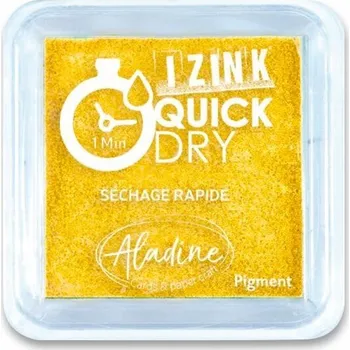 Dětské razítko Razítkovací polštářek Aladine Izink Quick Dry výběr barev žlutá