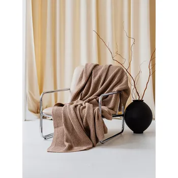 deka Deka Poszyte vlna 130 cm x 170 cm hnědá