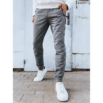 Pánské teplákové kalhoty Barva tmavě šedá DSTREET UX4271 Barva: Šedá - světle, Velikost: M/L