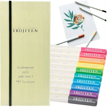 Kresba Pastelky pastelky Tombow IROJITEN 10 barev Vol.1 pale tone