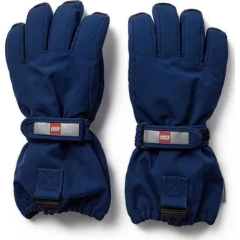 Rukavice Dětské lyžařské rukavice LEGO&reg; kidswear LWAZUN 705 146/152 Tmavě modrá, Šedá, Červená