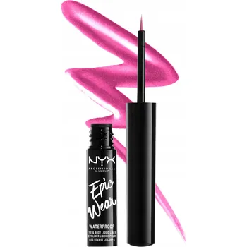 Oční linky Metalické oční linky v tekuté formě NYX Professional Makeup růžové 3,5 ml