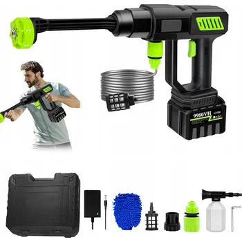 Vysokotlaký čistič Akumulátorová tlaková myčka + 1 baterie pro mytí auta