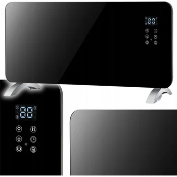 Přímotop SKLENĚNÝ KONVEKTOROVÝ OHŘÍVAČ S LED VOLTENO VÝKONNÝ 2000W VO2465 ČERNÝ S DÁLKOVÝM OVLÁDÁNÍM