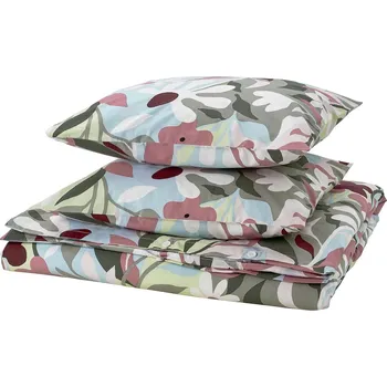 Povlečení IKEA KORSKOVALL Povlečení 200x200 cm a 2 povlaky na polštáře 50x60 cm, vícebarevné květy