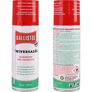 Čištění zbraně BALLISTOL OLEJ PRO KONZERVACI ZBRANÍ Sprej 200 ml ORIGINÁLNÍ NĚMECKÝ