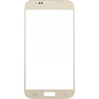Rychlé sklo pro Samsung S6 G920 zlaté přední krycí sklo LCD