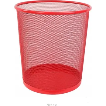 Odpadkový koš Odpadkový koš kovový Net 10 l červený