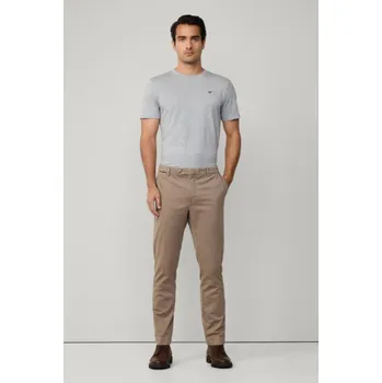 Pánské kalhoty KALHOTY HACKETT LONDON CHINO KENSINGTON WALNUT BROWN