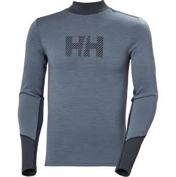 Dámské termoprádlo Pánská střední vrstva Helly Hansen LIFA MERINO MIDW LOG L Tmavě modrá, Černá