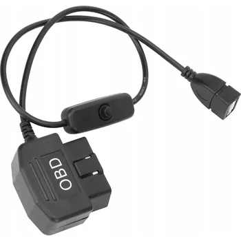 Napájecí kabel NAPÁJECÍ KABEL OBD 16 PIN OBD2 MALE ZÁSTRČKA DO MINI USB