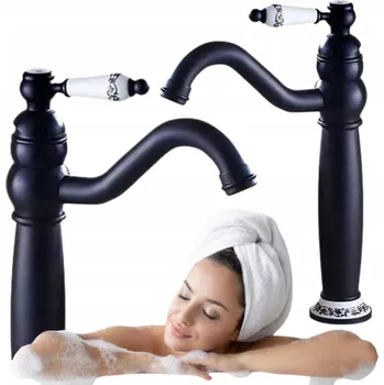 Vodovodní baterie Stojánková umyvadlová baterie Silla černá