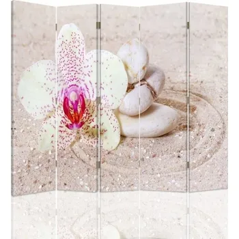 Paraván Paraván Feeby Zenový písek orchidej 180 x 180 cm
