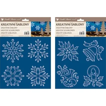 Anděl Kreativní šablony - vločky - mix velikostí -&nbsp;6634