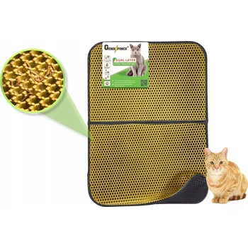 Toaleta pro kočku Podložka pod kočičí toaletu velikosti L 55x75 cm černá