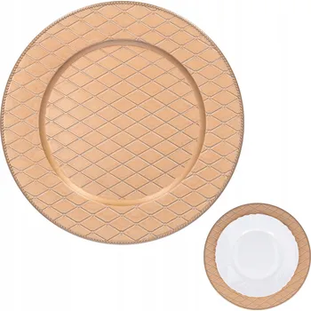 Talíř Zlatý podtalíř Ø33 cm elegantní matný jídelní podložka pod talíř