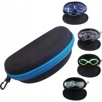 Pouzdro na brýle Pouzdro na brýle tvrdé s karabinou světle modré