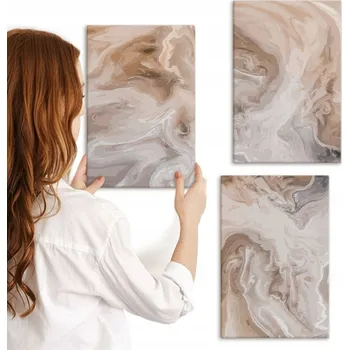 Obraz Sada obrazů na zeď Galerie Mramorové abstraktní textury 3x 20x30 cm