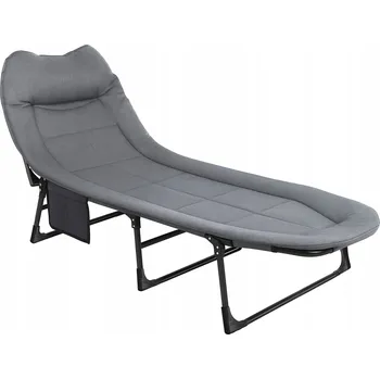 Zahradní lehátko Aga K22150 kempingové skládací lehátko šedé
