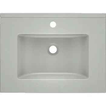 Umyvadlo Umyvadlo na desku obdélníkové Axis Piano 61 cm šedé