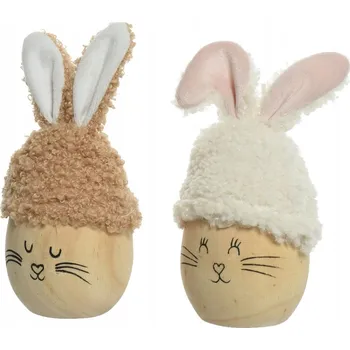 Velikonoční dekorace VAJÍČKO S UŠIMA ZAJÍČKA 5,7X13