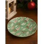 Sinsay - Vánoční talíř s motivem soba - zelená - 485GJ-77X - 485GJ-77X-ONE