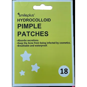 Léčba akné Plátky náplasti samolepky na pupínky hydrogelové pupínky HVĚZDIČKY obličej