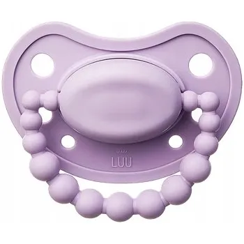 dudlíky LUU Ortodontické Dudlík dudlík symetrický silikonový 6m+ Levandulová