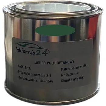 barva na kov Barva Průmyslová polyuretanová barva, polyuretanový lak matný 0,5l 2:1 RAL 6028