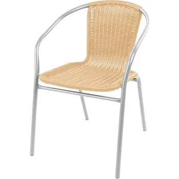 Zahradní lavice Linder Exclusiv Zahradní židle RATAN Stříbrná/Béžová