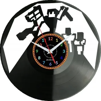 Hodiny VIDEO HRA HODINY NÁSTĚNNÉ VINYLOVÁ DESKA DÁREK PAMÁTKA NAROZENINY