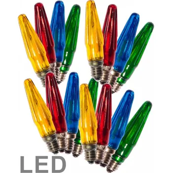 Žárovka Žárovky pro řetěz LED ASTERIA Filament E-10 14V/0,2W 16ks MIX barev (1ks)