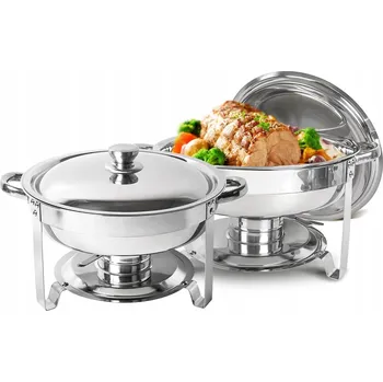 Ohřívač jídel, nerezová nádoba s varným sklem 6L