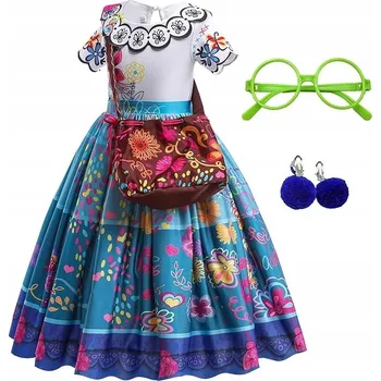 Karnevalový kostým KARNEVALOVÝ KOSTÝM PRO DÍVKU s kabelkou, velikost 130 cm