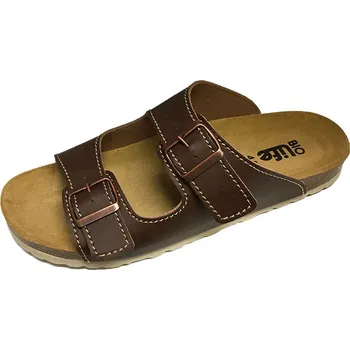 Pánská zdravotní obuv Pánské pantofle BIOLife Bilbao 14.2898/852, světle hnědé 41