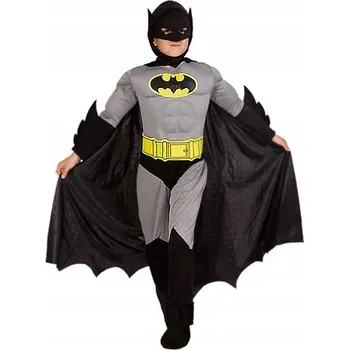 Karnevalový kostým KOSTÝM DĚTSKÝ BATMAN S VALY M 122 - 130 SUPERHRDINA KARNEVAL PLES